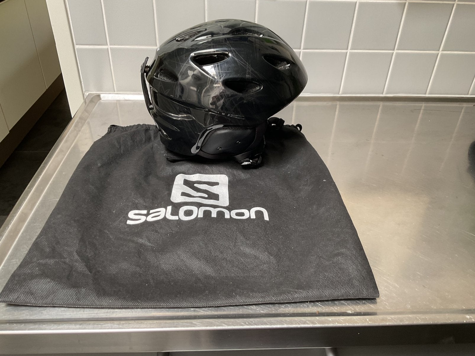 Skihelm en skibrillen, Ophalen, Overige typen, Salomon, Zo goed als nieuw