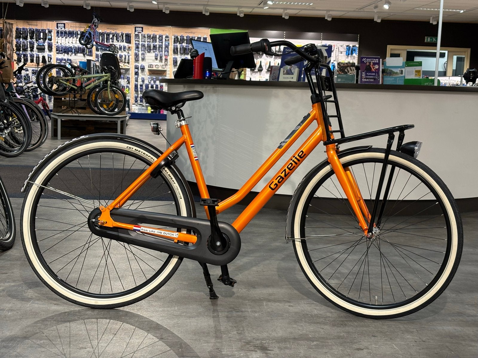 Gazelle Heavy Duty Limited Edition - NIEUW - Omaha Orange, Fietsen en Brommers, Fietsen | Dames | Damesfietsen, Ophalen, Terugtraprem