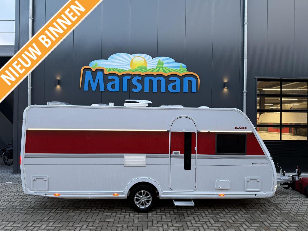 Kabe Royal 560 XLKS Model 2026 - KingSize, Caravans en Kamperen, Rondzit, Schokbreker, Kabe, Overige typen
