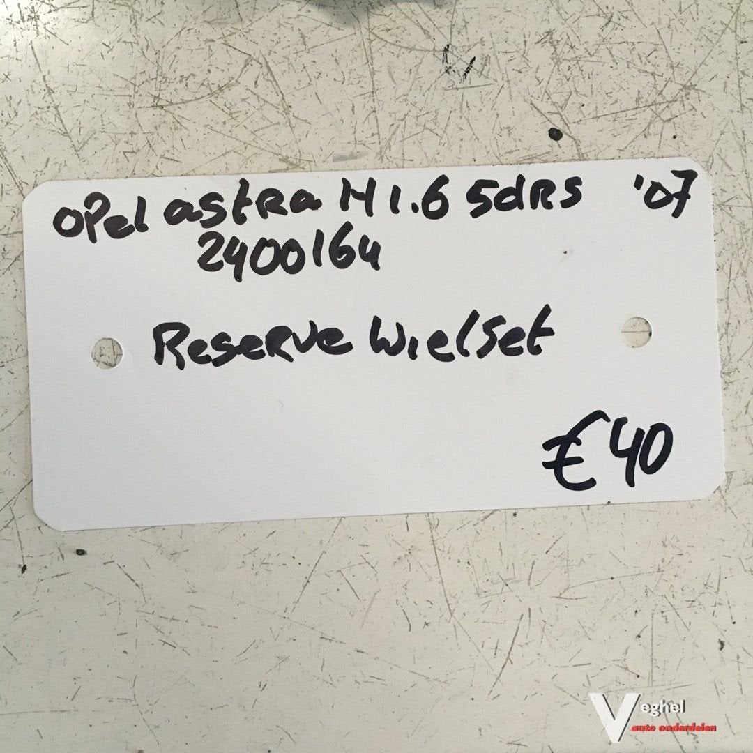 Opel Astra H 1.6 5drs 2007 Wagennr 240064 Reservewiel met kr, Gebruikt, -, -, Ophalen of Verzenden