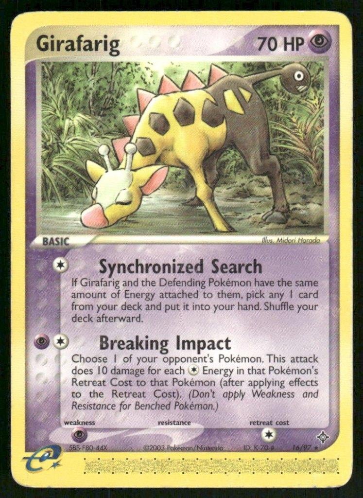 Girafarig 16/97 - Dragon, Verzenden, Gebruikt