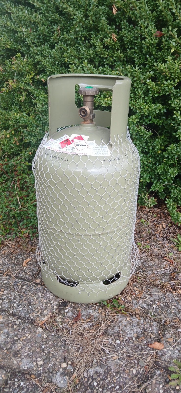 Gasfles (6,1 Kg), Ophalen, Gebruikt