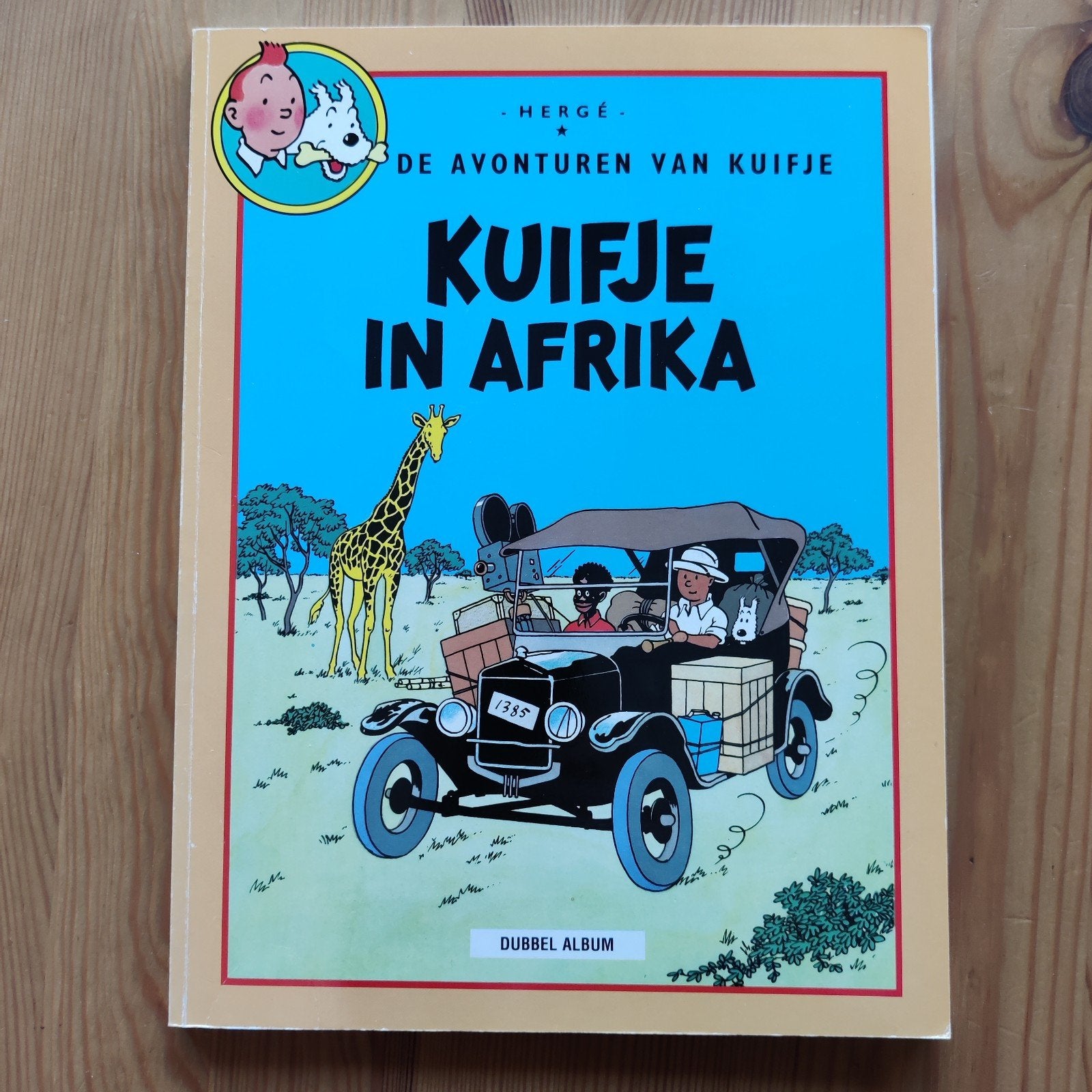 Kuifje in Amerika & Kuifje in Afrika - Dubbelalbum, Gelezen, Ophalen of Verzenden, Meerdere stripboeken, Hergé