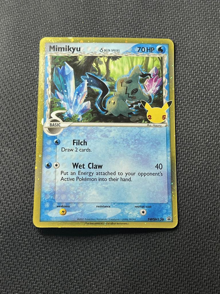 Mimikyu δ Delta Species (SWSH 136), Ophalen of Verzenden, Nieuw, Losse kaart, Foil