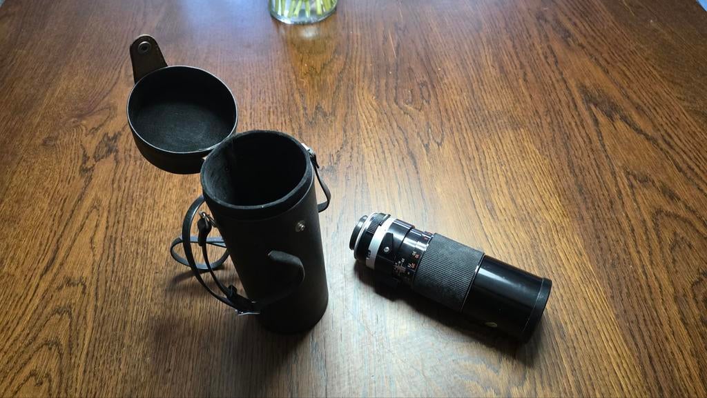 Tamron telelens (Pentax K) + koker – vintage manual focus, Ophalen, Gebruikt, Telelens, Zoom