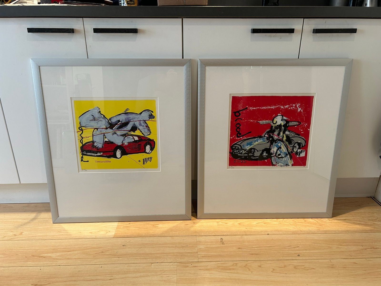 Herman Brood Zeefdrukken Set - Genummerd en Ingelijst, Antiek en Kunst, Kunst | Litho's en Zeefdrukken, Gelimiteerde oplage, Ophalen of Verzenden