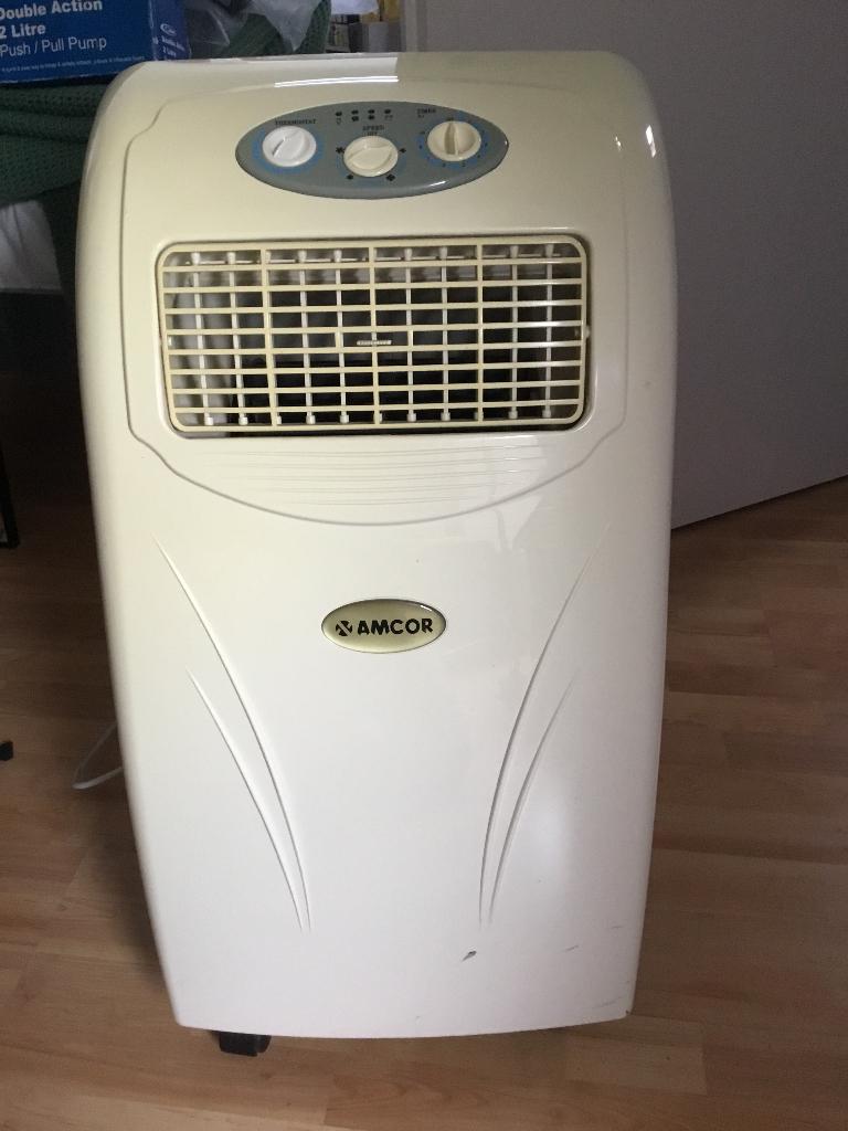 Mobiele airco. Merk AMCOR., Ophalen, Timer, 3 snelheden of meer, Zo goed als nieuw