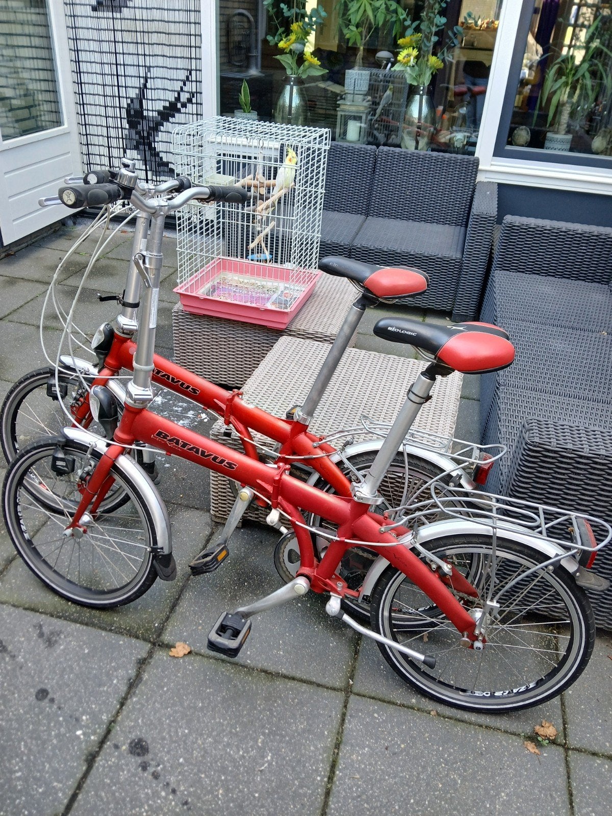 2 Batavus vouwfietsen, z.g.a.n. - 1 met versnelling, Ophalen, Gebruikt, Velgrem, Batavus