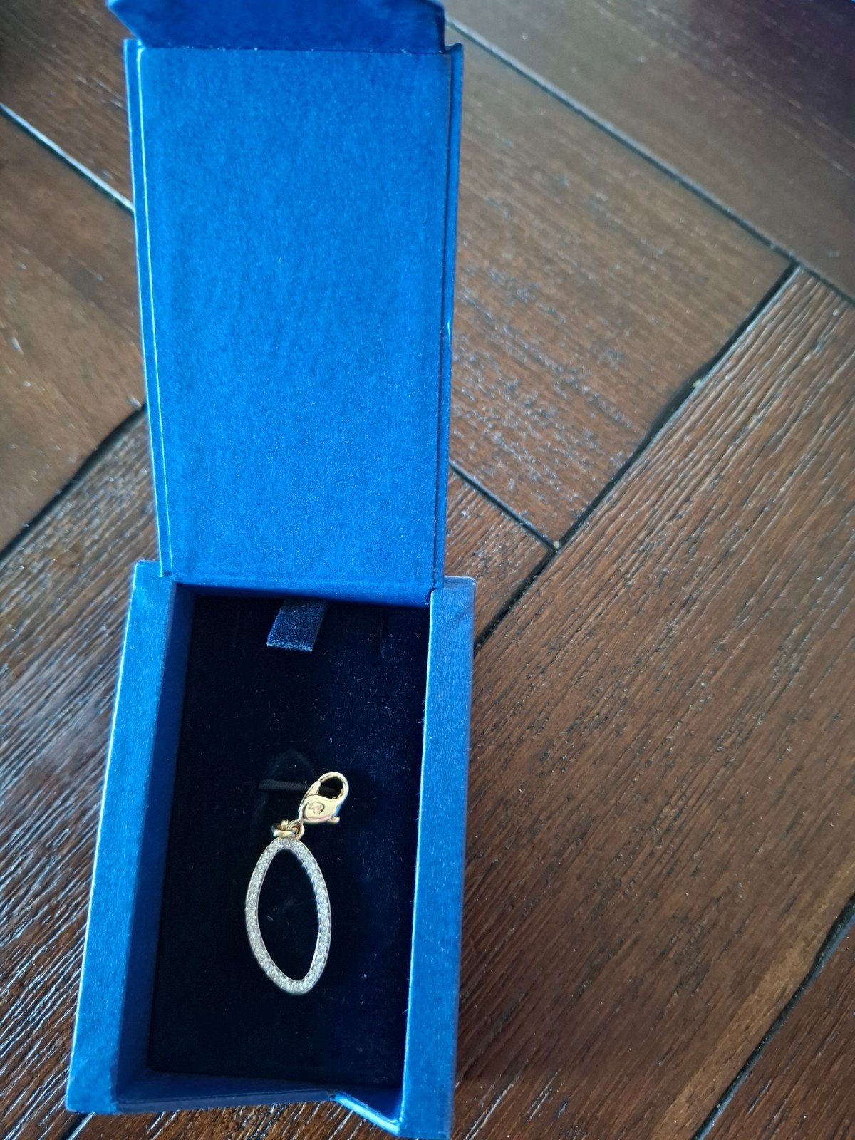 Swarovski bedel met strass - Ovaal, Overige merken, Overige materialen, Ophalen of Verzenden, Zo goed als nieuw