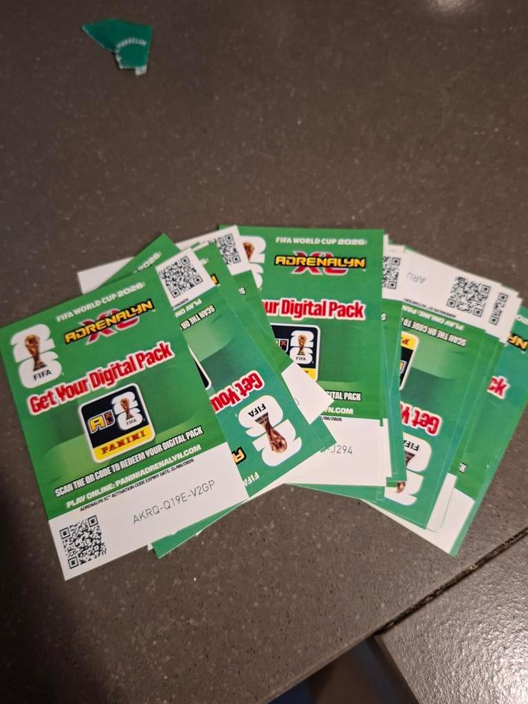 Panini fifa world cup digital pack kaartjes 26x, Ophalen of Verzenden, Winkel, Super of Benzinepomp, Zegels, Bonnen of Punten