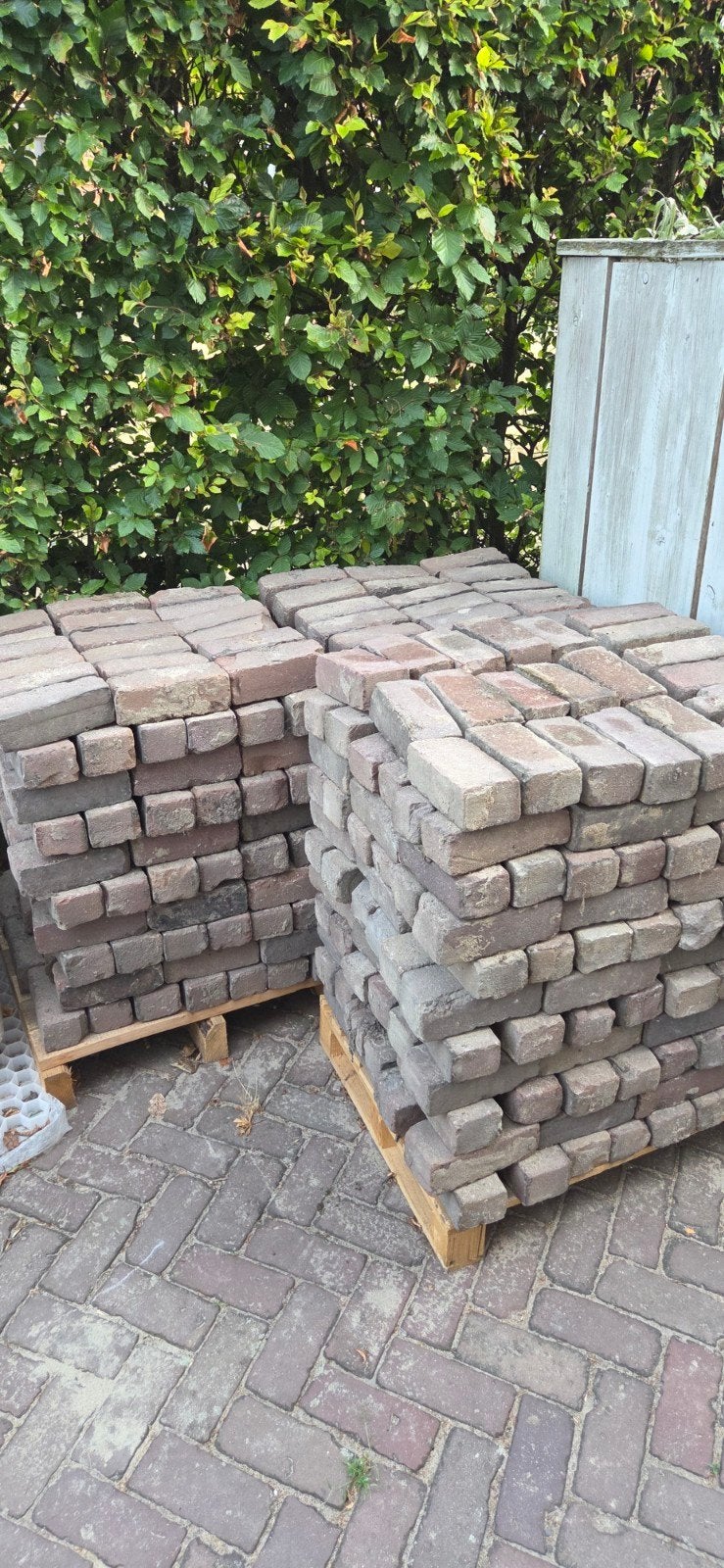 Oude gebakken klinkers circa 20 x 9 x 7 cm, Ophalen, Gebruikt, Klinkers