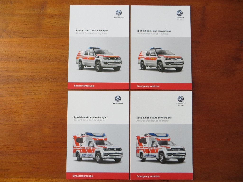 Volkswagen informatiekaarten: Amarok DoubleCab Ambulance, Ophalen of Verzenden, Nieuw, Volkswagen