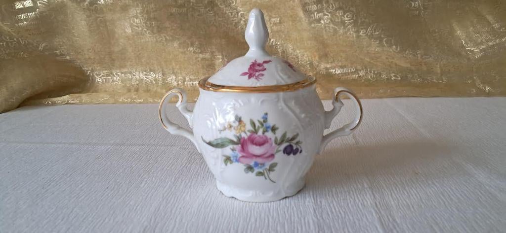 Suikerpot bernadotte porselein czechoslovakia, Antiek en Kunst, Ophalen of Verzenden