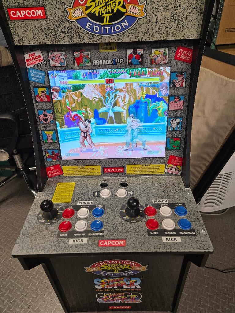 Streetfighter 2 arcade 1up, Avontuur en Actie, 1 speler, Ophalen of Verzenden, Zo goed als nieuw