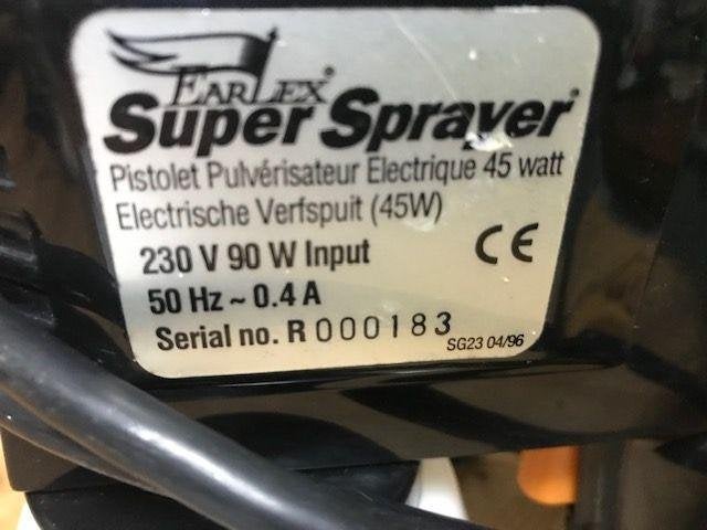 Elektrische verfspuit spuit verf 230 volt, Ophalen of Verzenden, Gebruikt, Verfspuit of Verfpomp