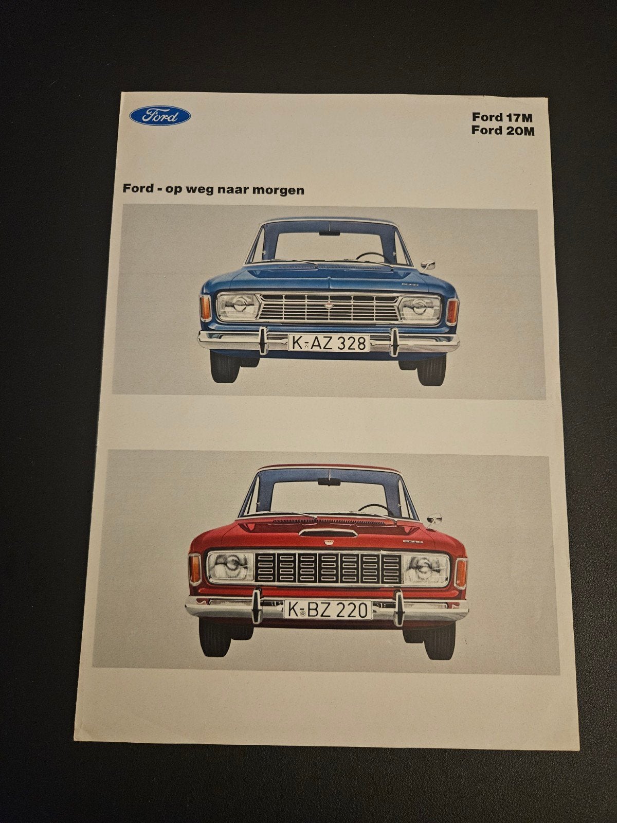 Brochure Ford 17M & 20M 1967, Ophalen of Verzenden, Zo goed als nieuw, Ford