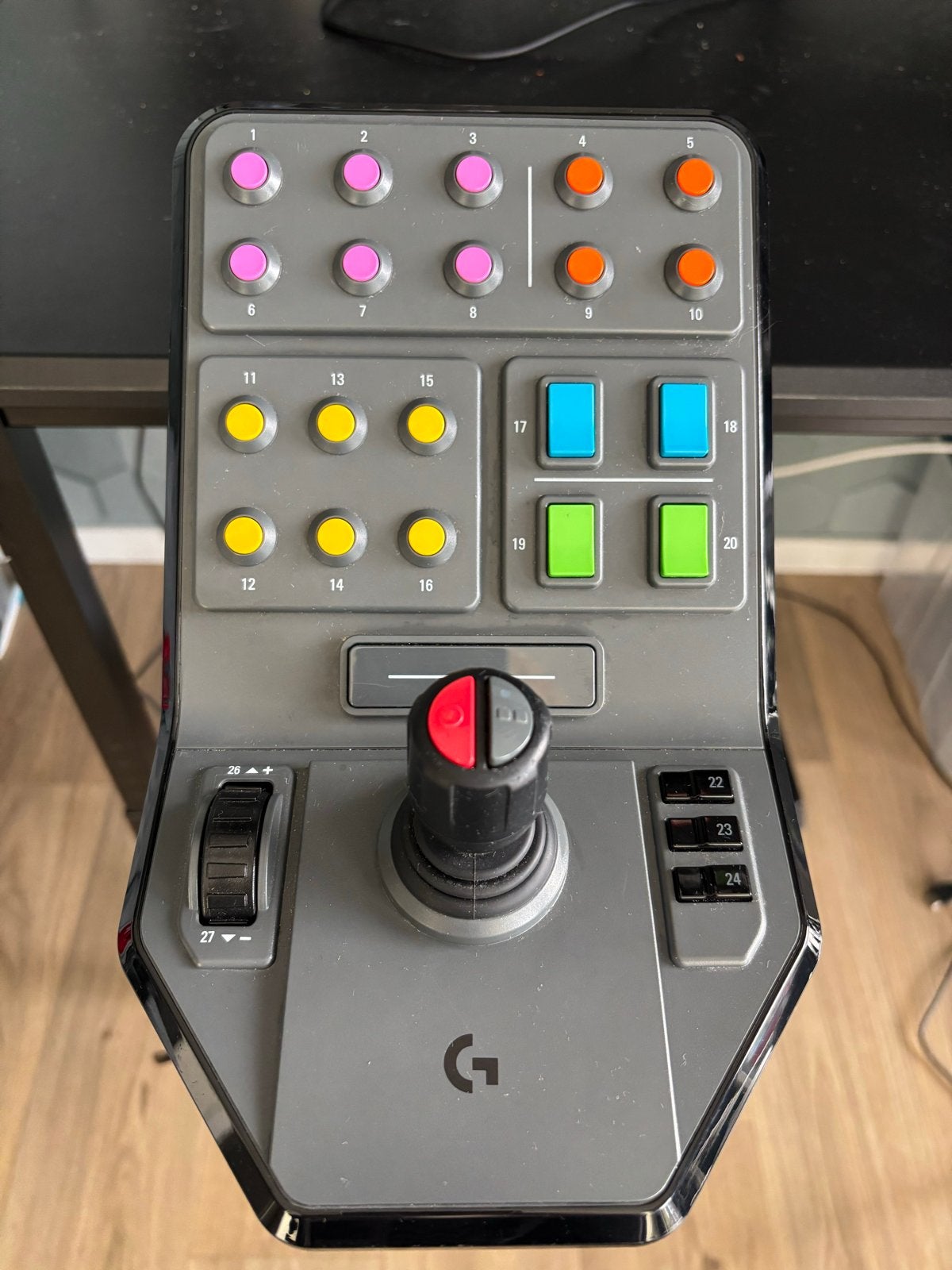 Logitech G Saitek Farm Sim Controller Side Panel, Gebruikt, Logitech, Overige typen, PlayStation