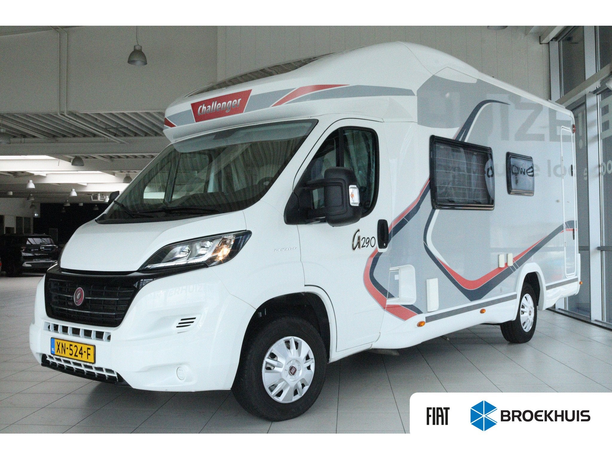 Fiat Ducato Challenger Graphite 290, Caravans en Kamperen, 7 tot 8 meter, Bedrijf, Airconditioning, Fiat