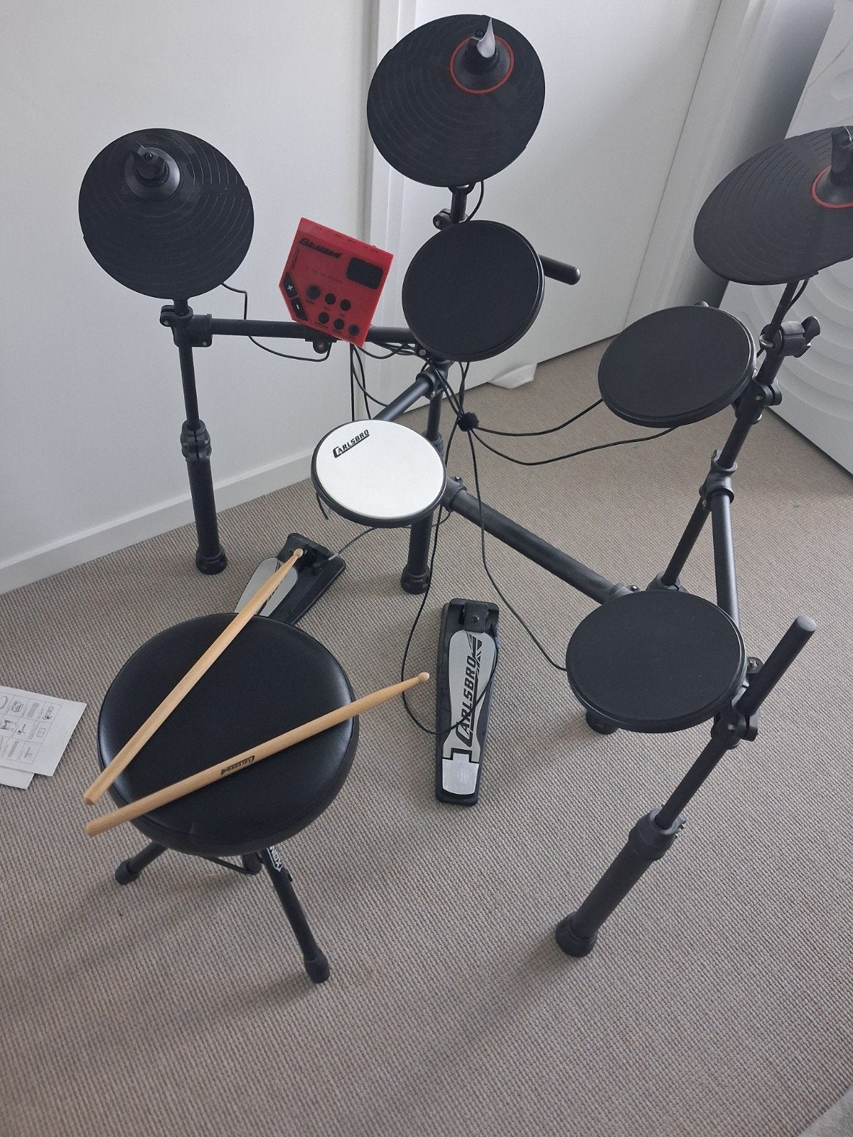 Carlsbro Commander 100 drumstel, Muziek en Instrumenten, Ophalen of Verzenden, Zo goed als nieuw, Overige merken, Elektronisch