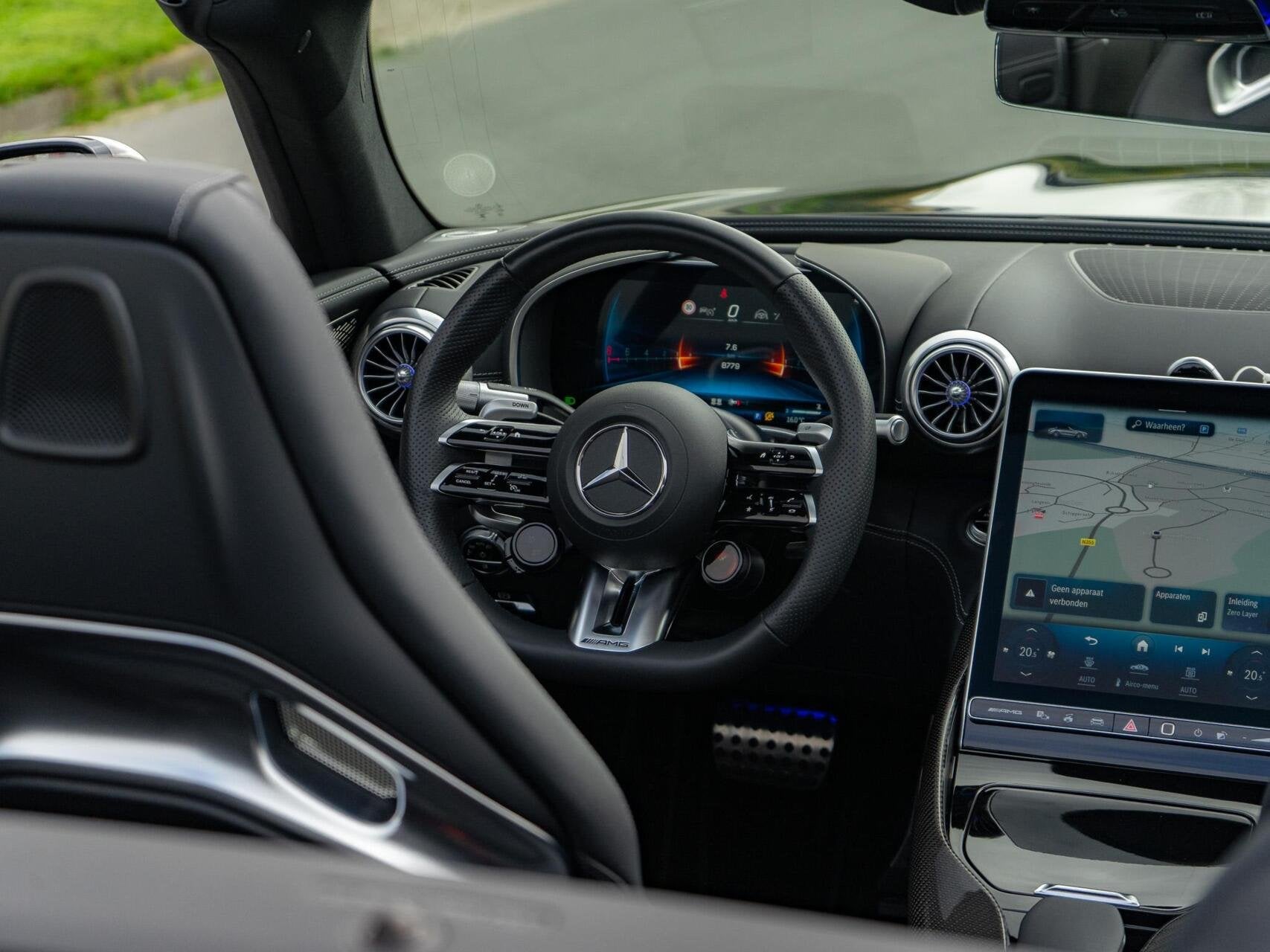 Mercedes SL-klasse Roadster AMG 63 4MATIC+ Carbon|Burmester, Auto's, Automaat, Gebruikt, Cabriolet, Zwart