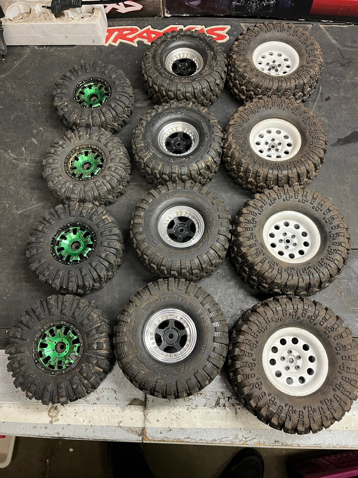 RC crawler wheels wielen metal beadlock 1.9 2.2, Ophalen of Verzenden, Gebruikt, Schaal 1:10, Onderdeel