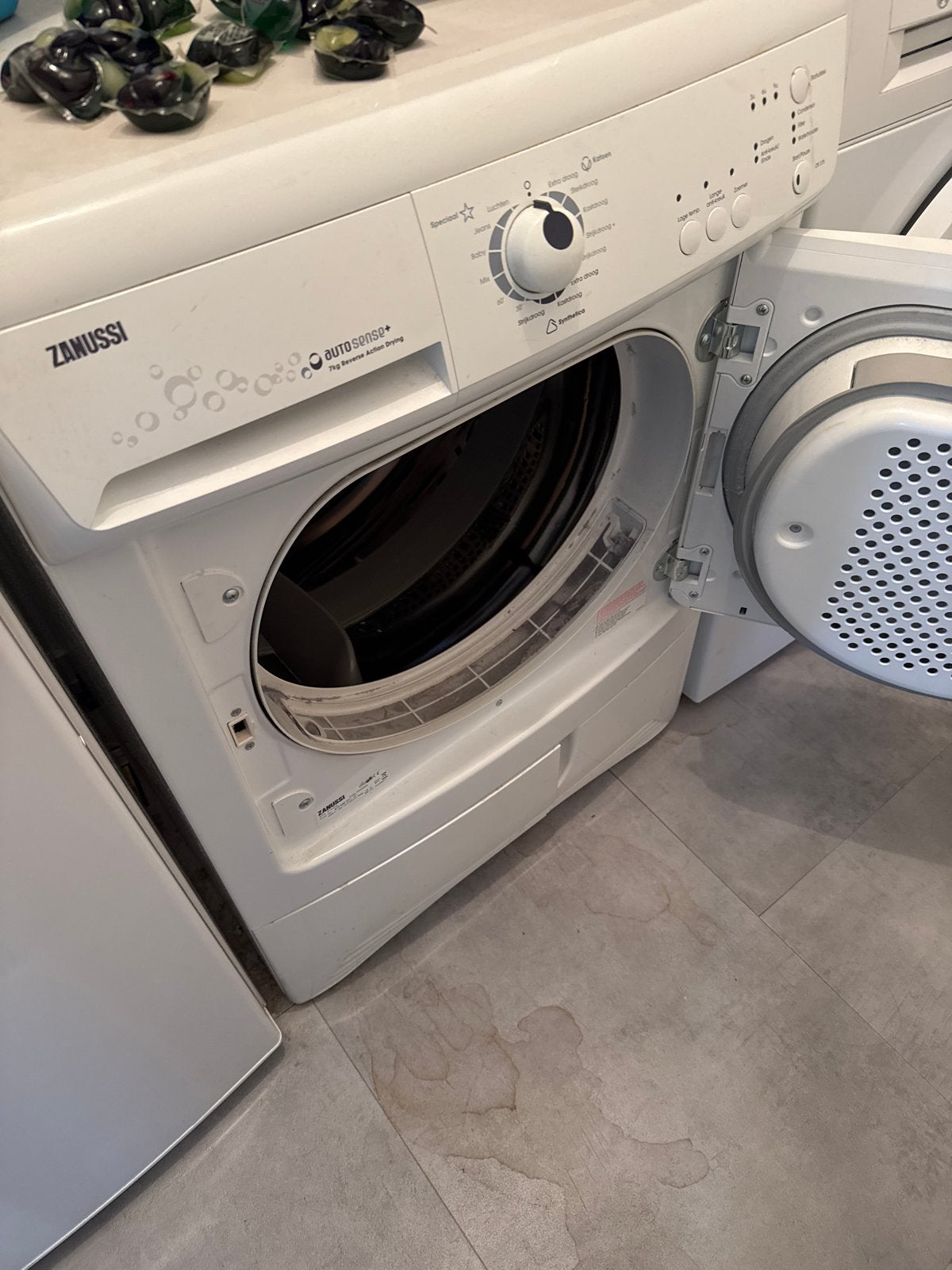 Zanussi wasdroger en Bosch wasmachine - Goede staat, Witgoed en Apparatuur, Ophalen, Gebruikt, Voorlader