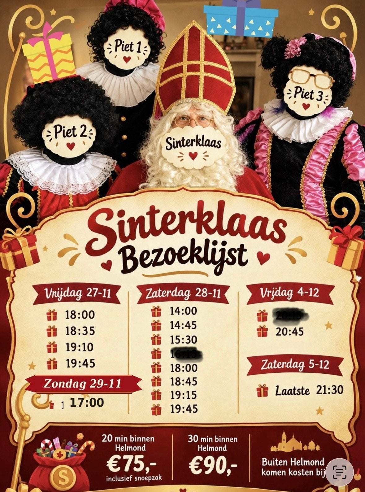 Sint en pieten op huisbezoek, Ophalen of Verzenden, Nieuw