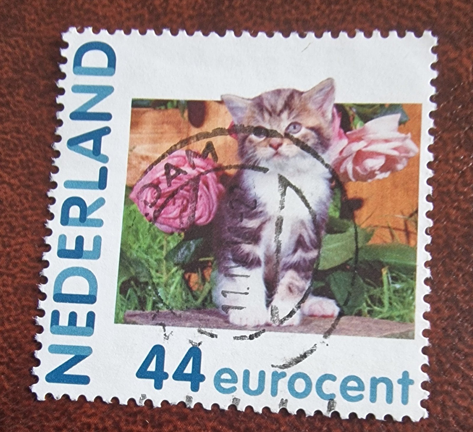 kv1334 Hallmark persoonlijke Postzegel Nederland - Katje met, Ophalen of Verzenden, Na 1940, Gestempeld