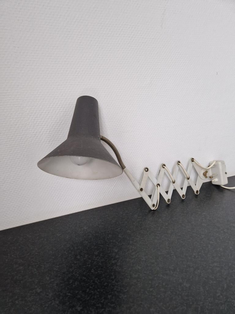 Vintage uittrekbare wandlamp leeslamp tafellamp, Huis en Inrichting, Lampen | Wandlampen, Ophalen of Verzenden