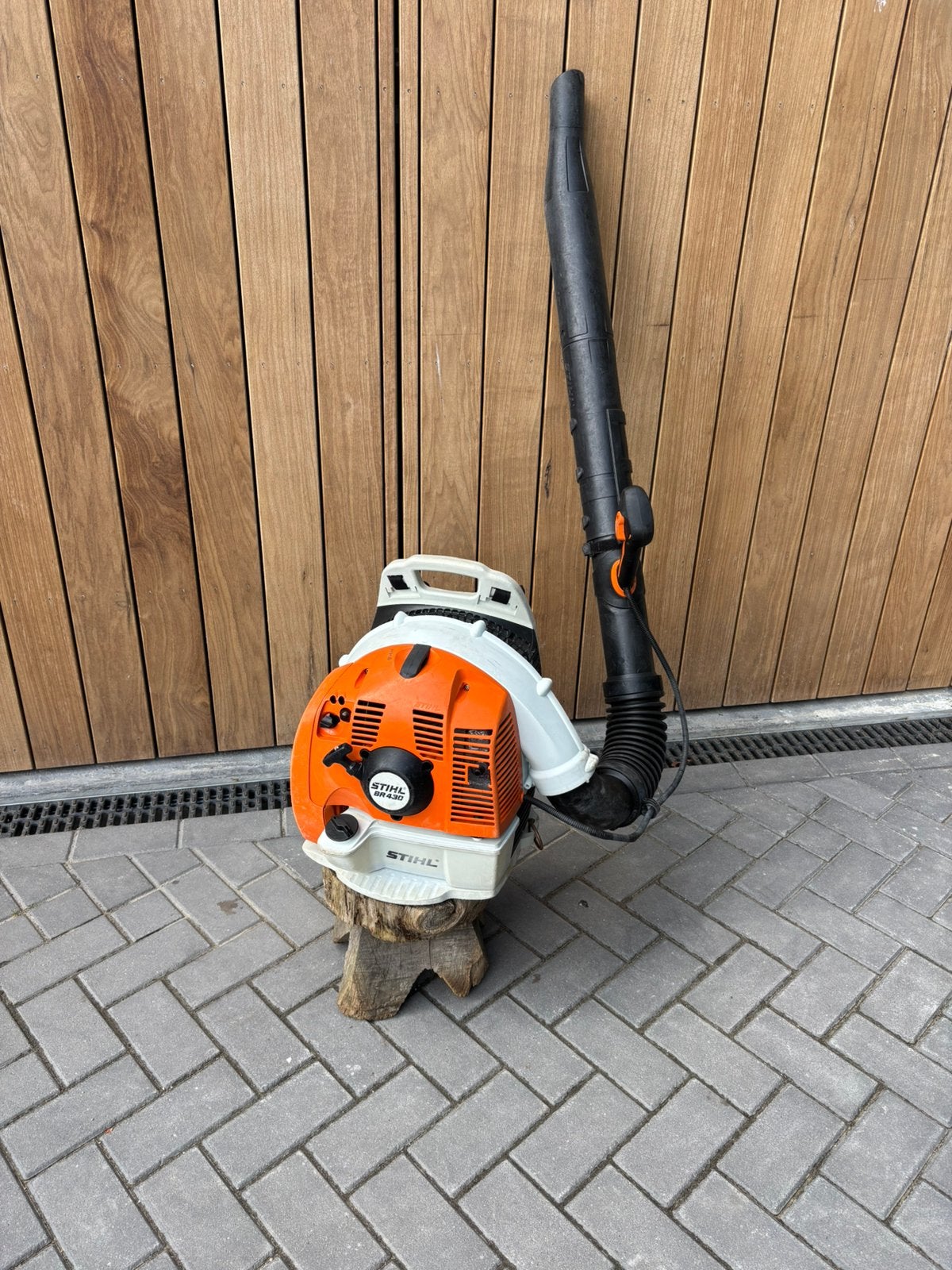 Stihl BR 430 prof. ruggedragen benzine bladblazer, Tuin en Terras, Ophalen, Gebruikt, ., Stihl