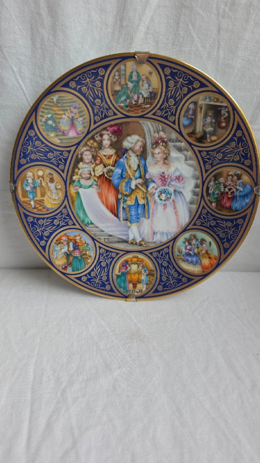 Limoges porseleinen verzamelbord Cinderella 1978 - Franklin, Antiek en Kunst, Ophalen of Verzenden