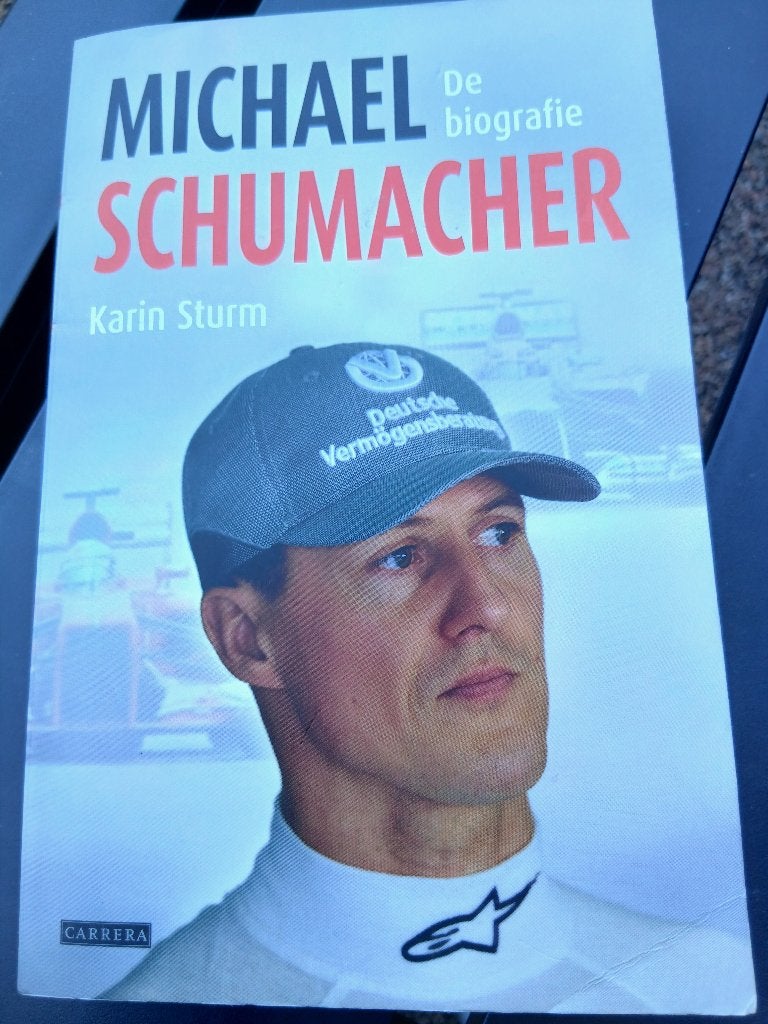 micheal    schumacher, Boeken, Ophalen of Verzenden, Zo goed als nieuw, Karin sturm, Overige sporten