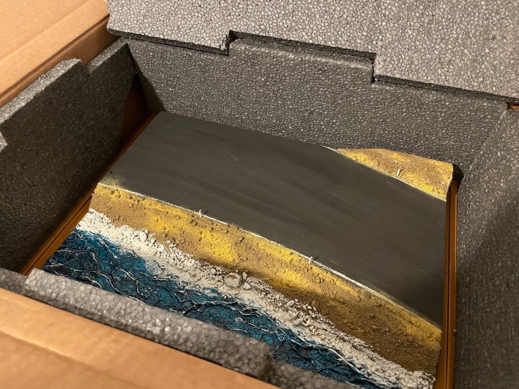 Vitrine Atlantic 1/18  Ocean drive diorama, Ophalen, Zo goed als nieuw, Groter dan 1:35, Diorama
