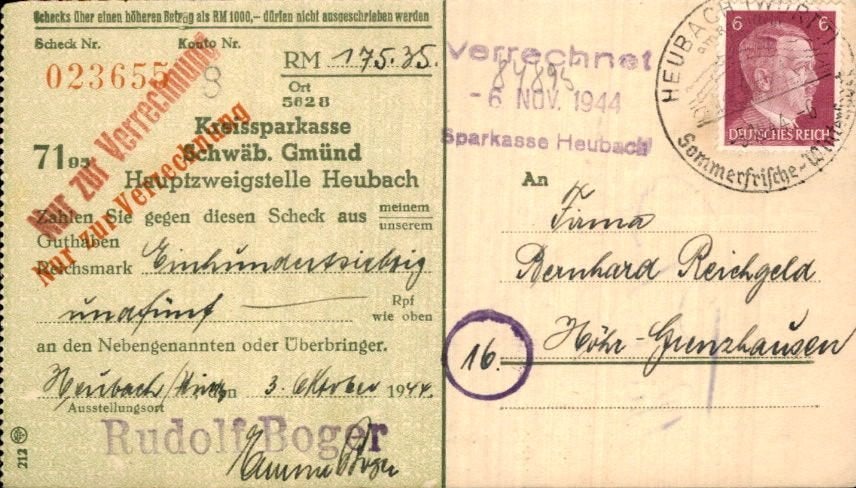 Derde Rijk - Stempels - 1944, Ophalen of Verzenden, Briefkaart