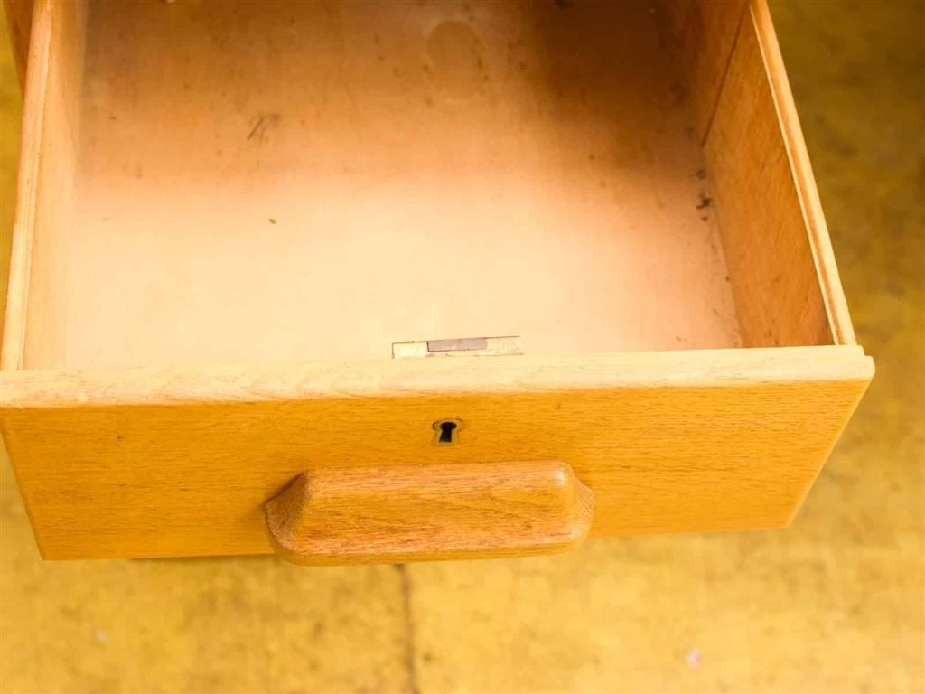 Vintage Houten Bureau 52982, Huis en Inrichting, Ophalen of Verzenden, Gebruikt