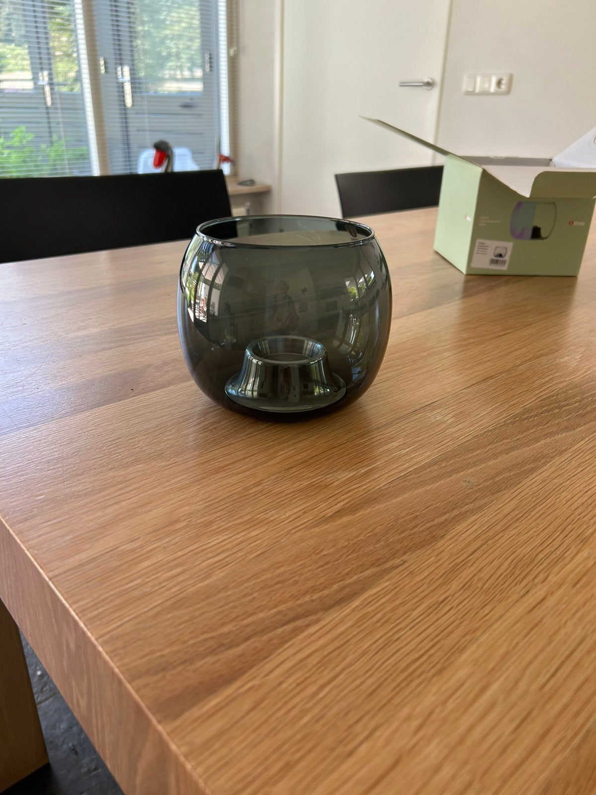 Iittala Kaasa grey, Ophalen, Waxinelichthouder, Grijs, Iittala