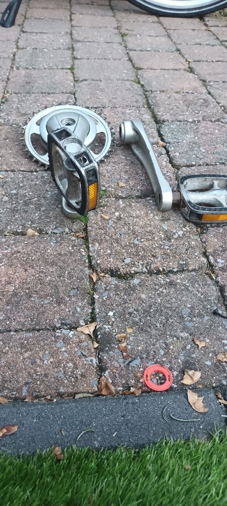 crank set, Gebruikt, Staal, Toerfiets, Ophalen
