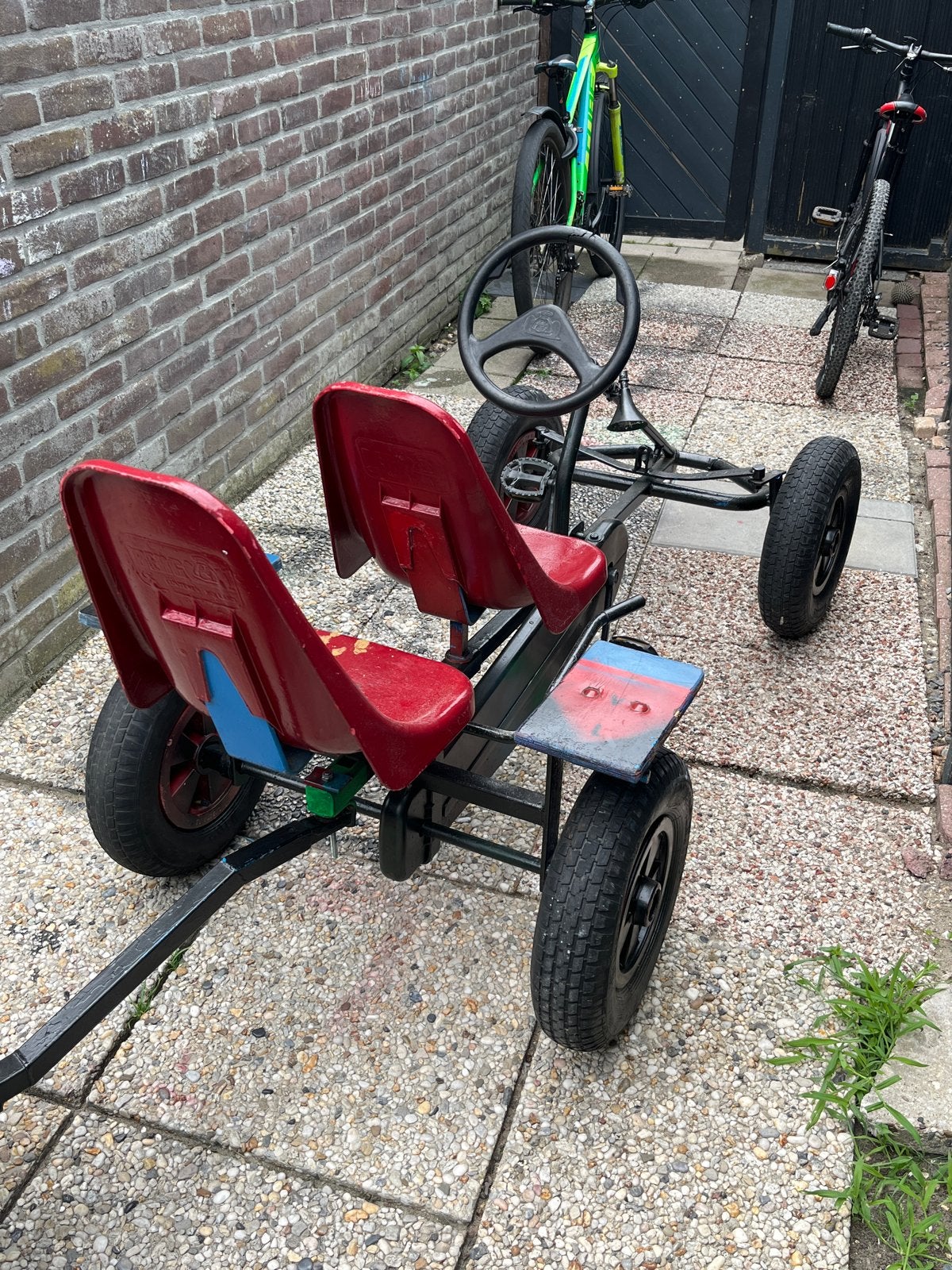 Skelter met duozit en aanhanger - Zo goed als nieuw, Ophalen, Zo goed als nieuw, Overige merken, Duozit