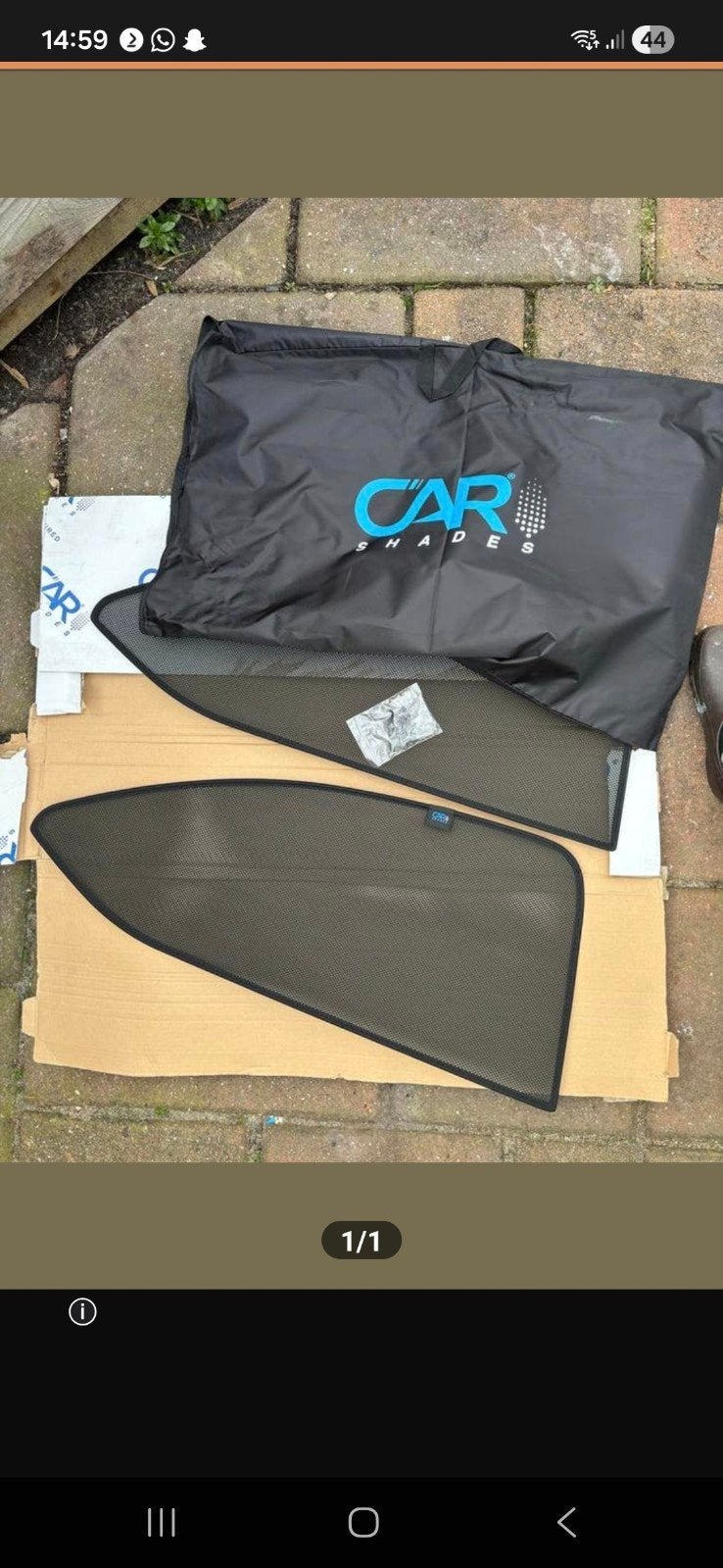 Carshades Skoda Octavia 5d (2018) met opbergtas, Ophalen of Verzenden, Zo goed als nieuw