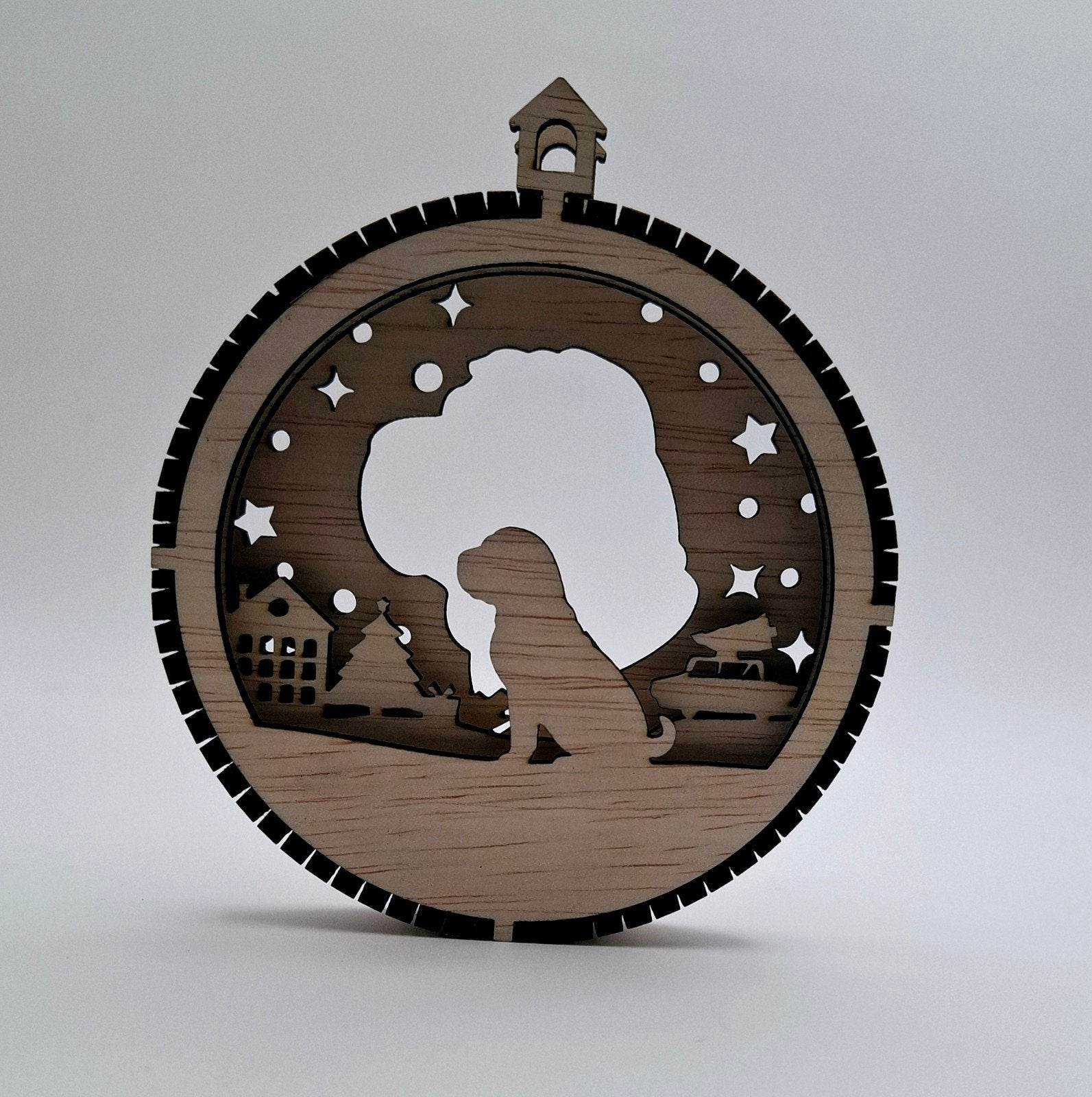 Houten kerstbal met uw eigen hond in 3D, Diversen, Ophalen of Verzenden, Nieuw