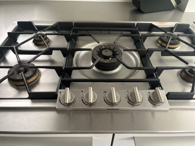 Gaggenau gaskookplaat 91 cm, Ophalen, Gebruikt, Energieklasse A of zuiniger, Inbouw