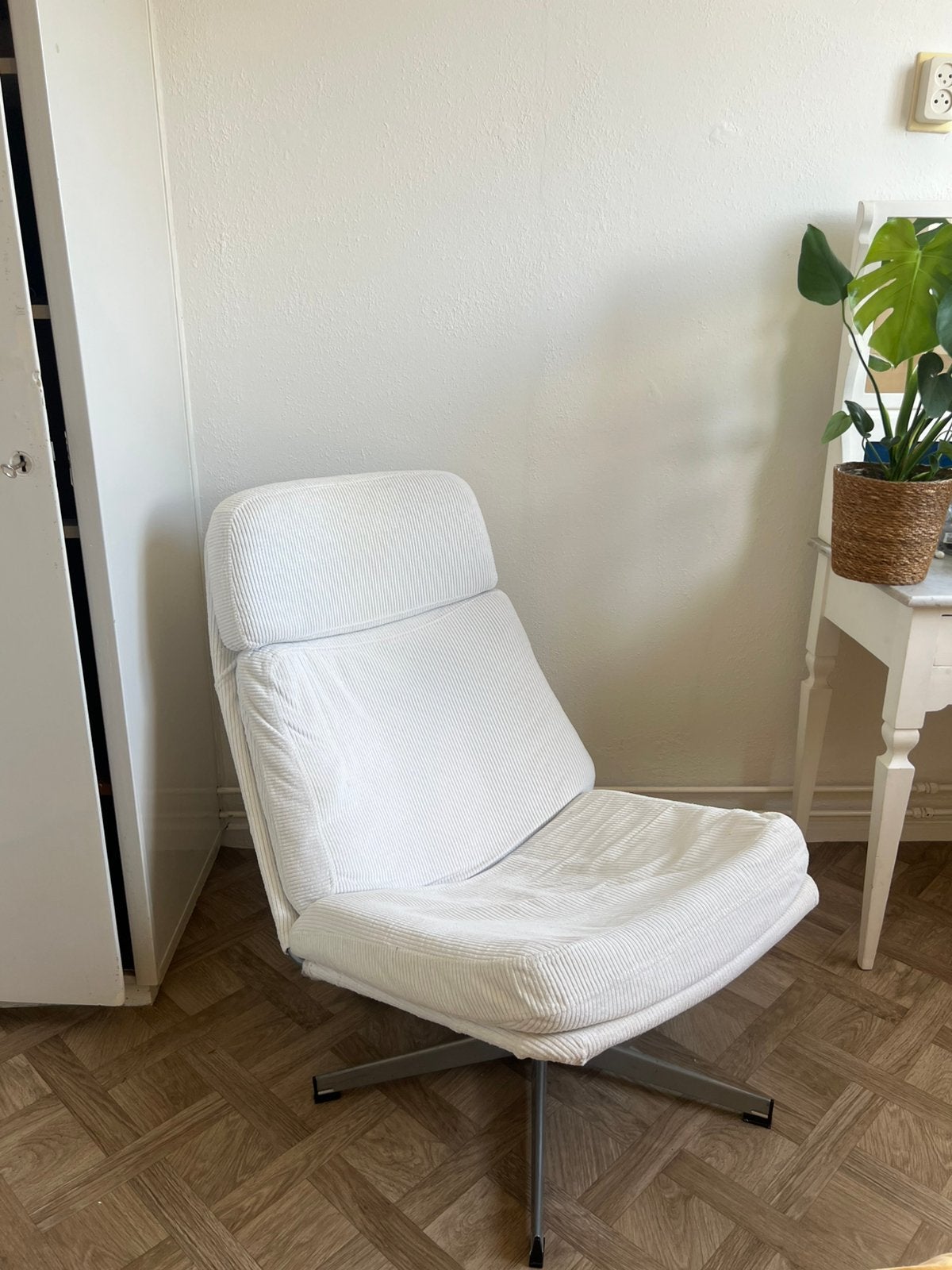 Draaifauteuil havberg, Huis en Inrichting, Fauteuils, Ophalen, Gebruikt, 75 tot 100 cm, Stof