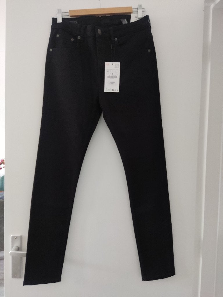Zara Skinny Jeans Zwart - Maat 42 (L), Ophalen, Maat 42/44 (L), Nieuw, Lang
