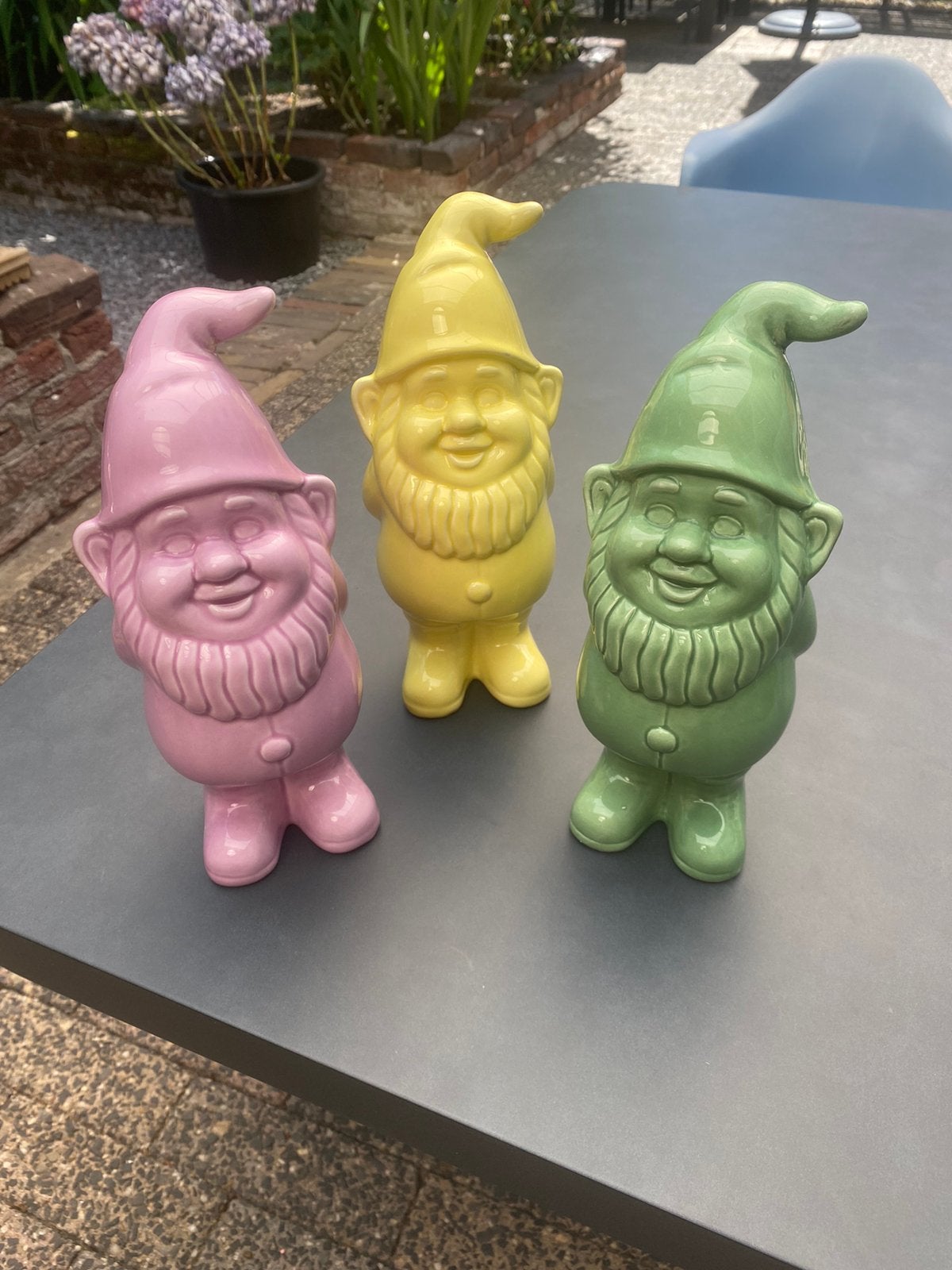 3 kabouter beeldjes, Ophalen of Verzenden, Zo goed als nieuw