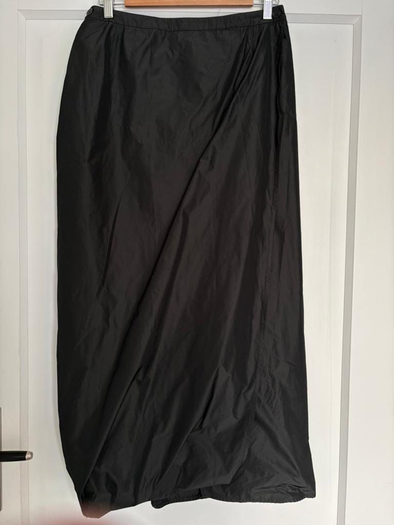 Lange Pauw rok mt 38, Kleding | Dames, Rokken, Maat 38/40 (M), Verzenden, Zwart, Zo goed als nieuw