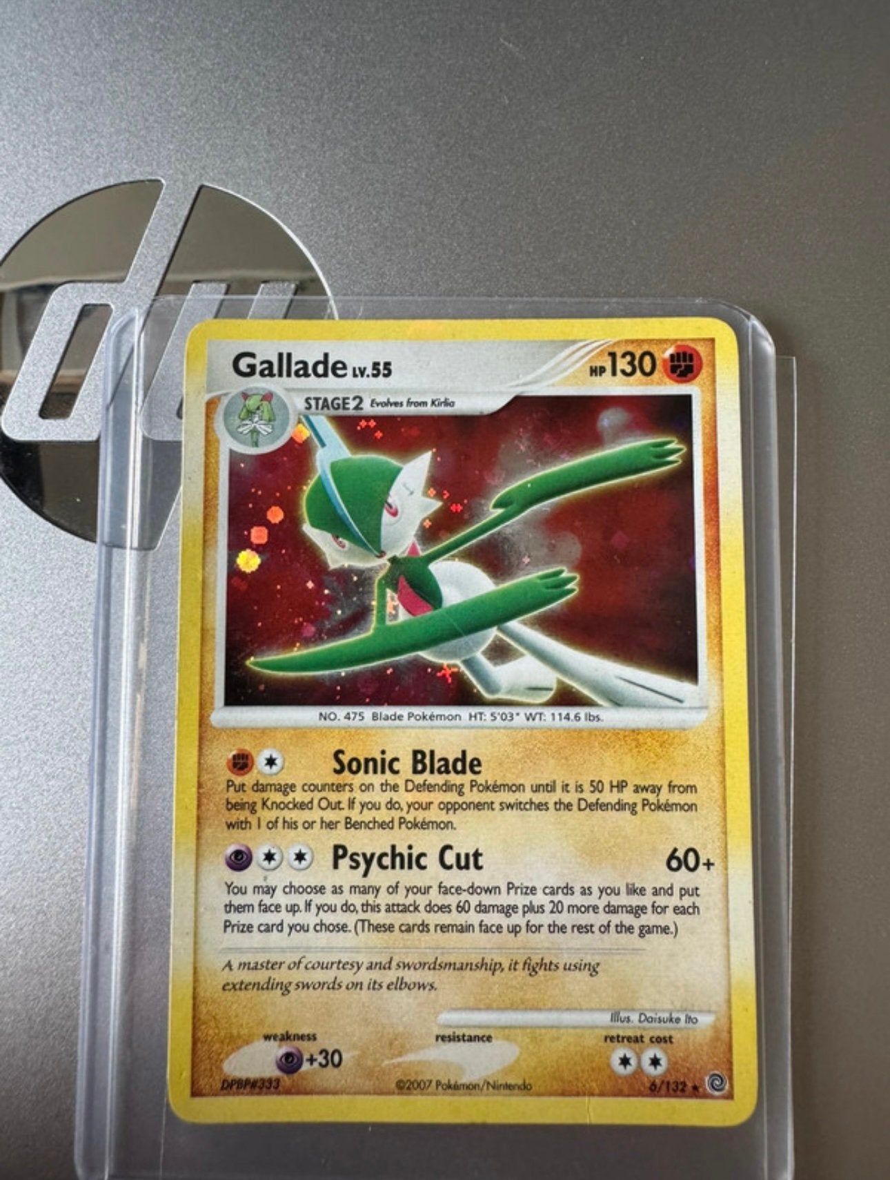 Gallade Lv.55 DPBP#333 Holo Bleed, Ophalen of Verzenden, Zo goed als nieuw