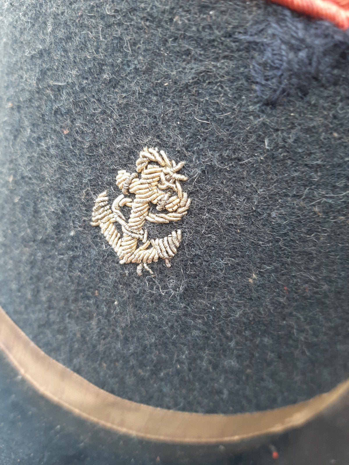 Marine kust verdedigen ww2 kepie, Verzamelen, Ophalen of Verzenden, Marine, Overige gebieden, Embleem of Badge