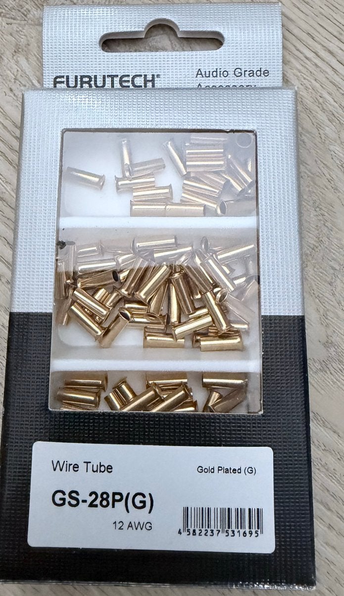 Furutech GS-28P(G) adereindhulsjes 12AWG (4mm2) - 100 stuks, Ophalen of Verzenden, Nieuw, Overige kabels