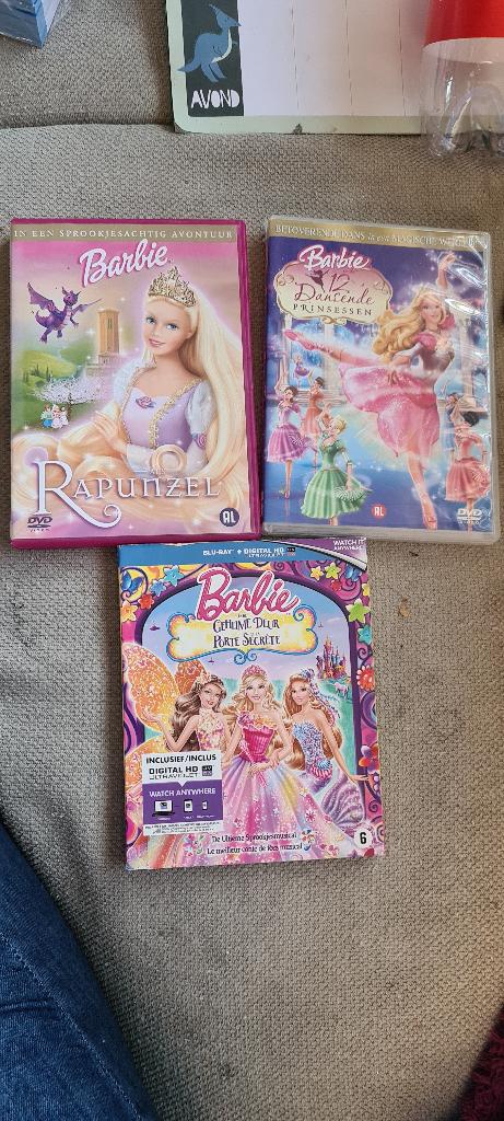 Barbie dvds en blu rays geheime deur rapunzel 12 dansende, Alle leeftijden, Ophalen, Zo goed als nieuw