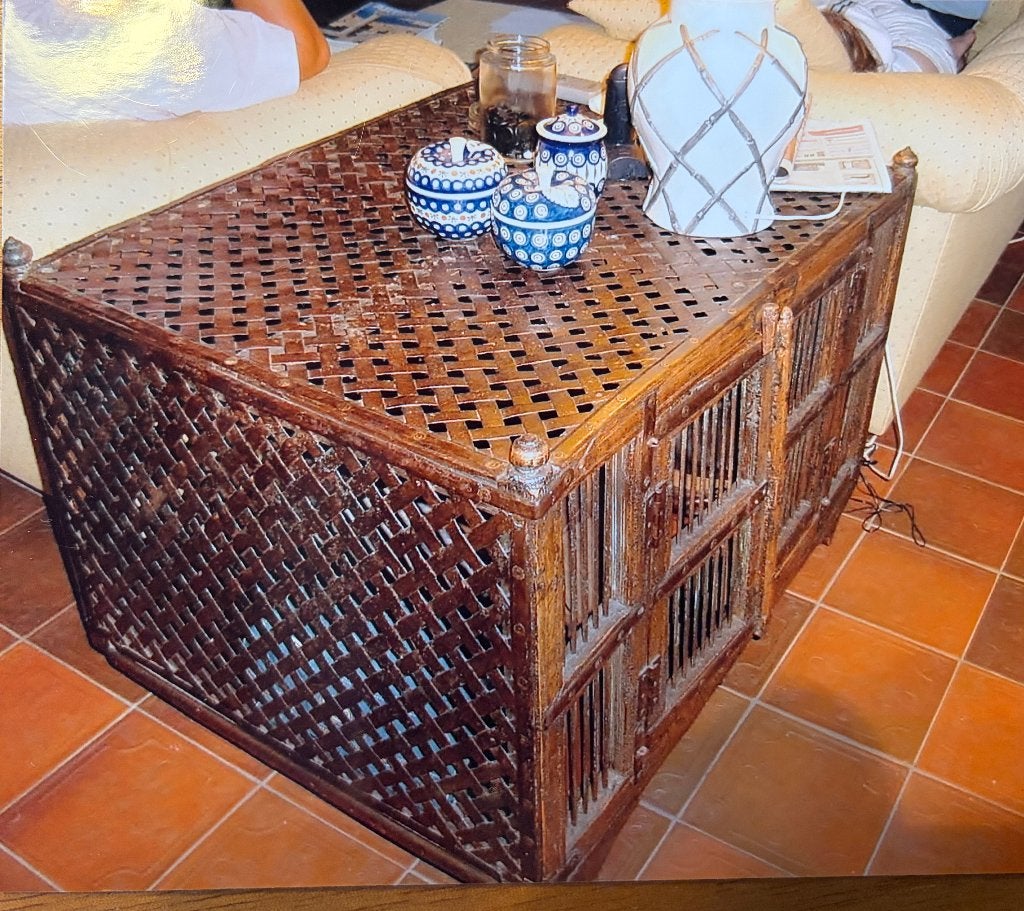Kast Indonesisch bijzettafel meubel, Ophalen, Gebruikt, Teakhout, 50 tot 100 cm